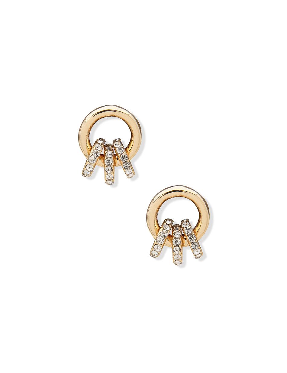 Earring Anne Klein Drop with Mini Pave Hoops   | ZTQ-5964843